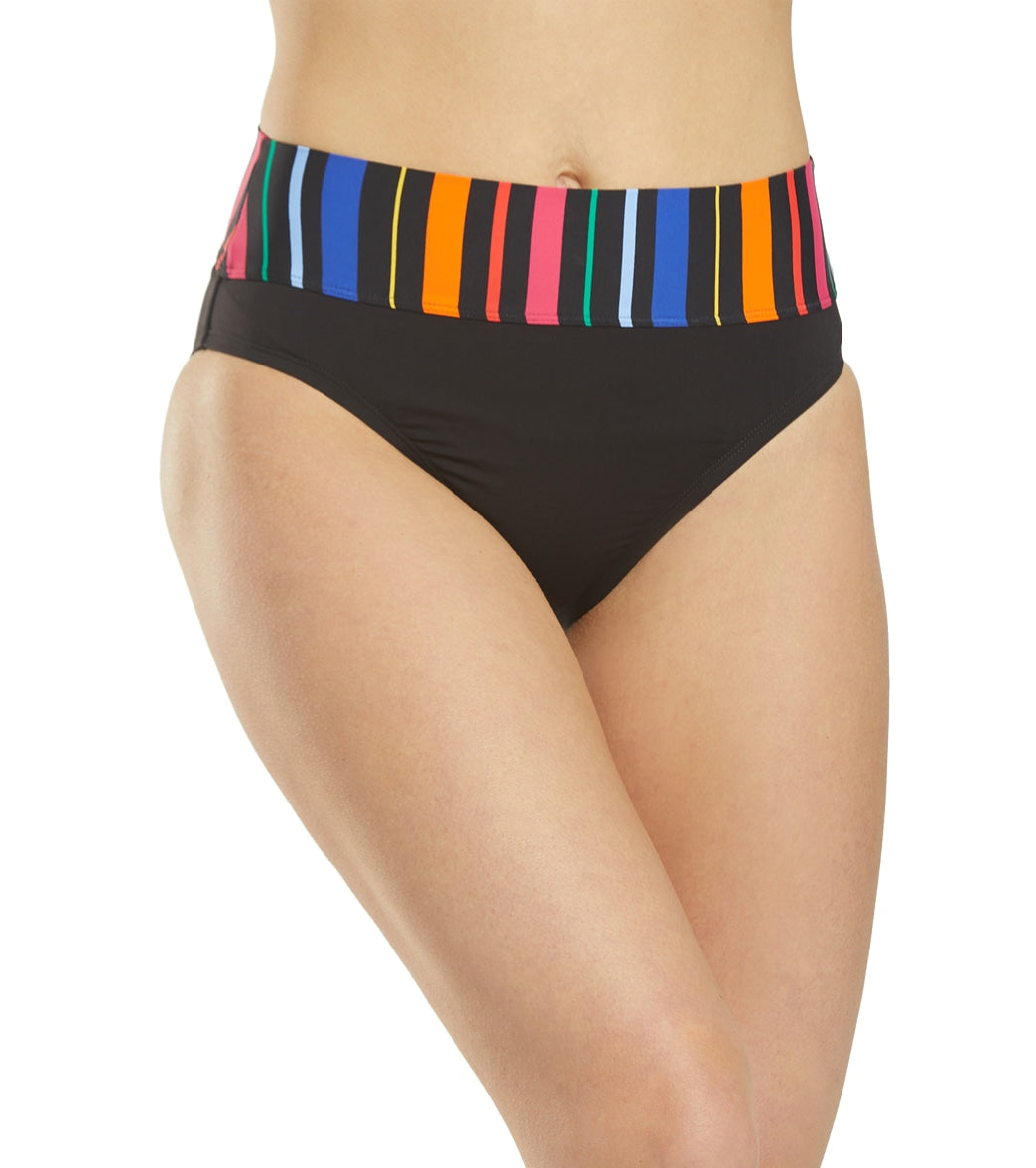 Nautica Bright Stripe Core Bikini Bottom - Xl - Swimoutlet.com