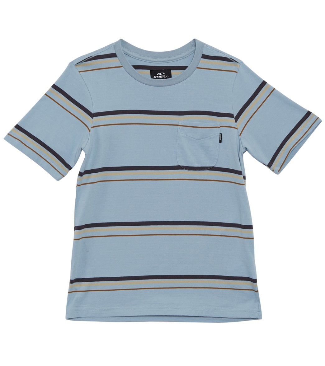 O'neill Boys' Smasher Crew Shirt Big Kid - Light Indigo Small 8 Cotton - Swimoutlet.com