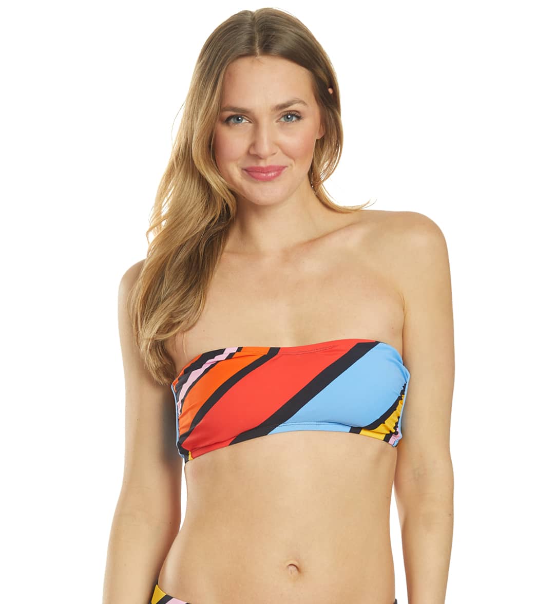 Nautica Newport Stripe Bandeau Bikini Top - Small - Swimoutlet.com