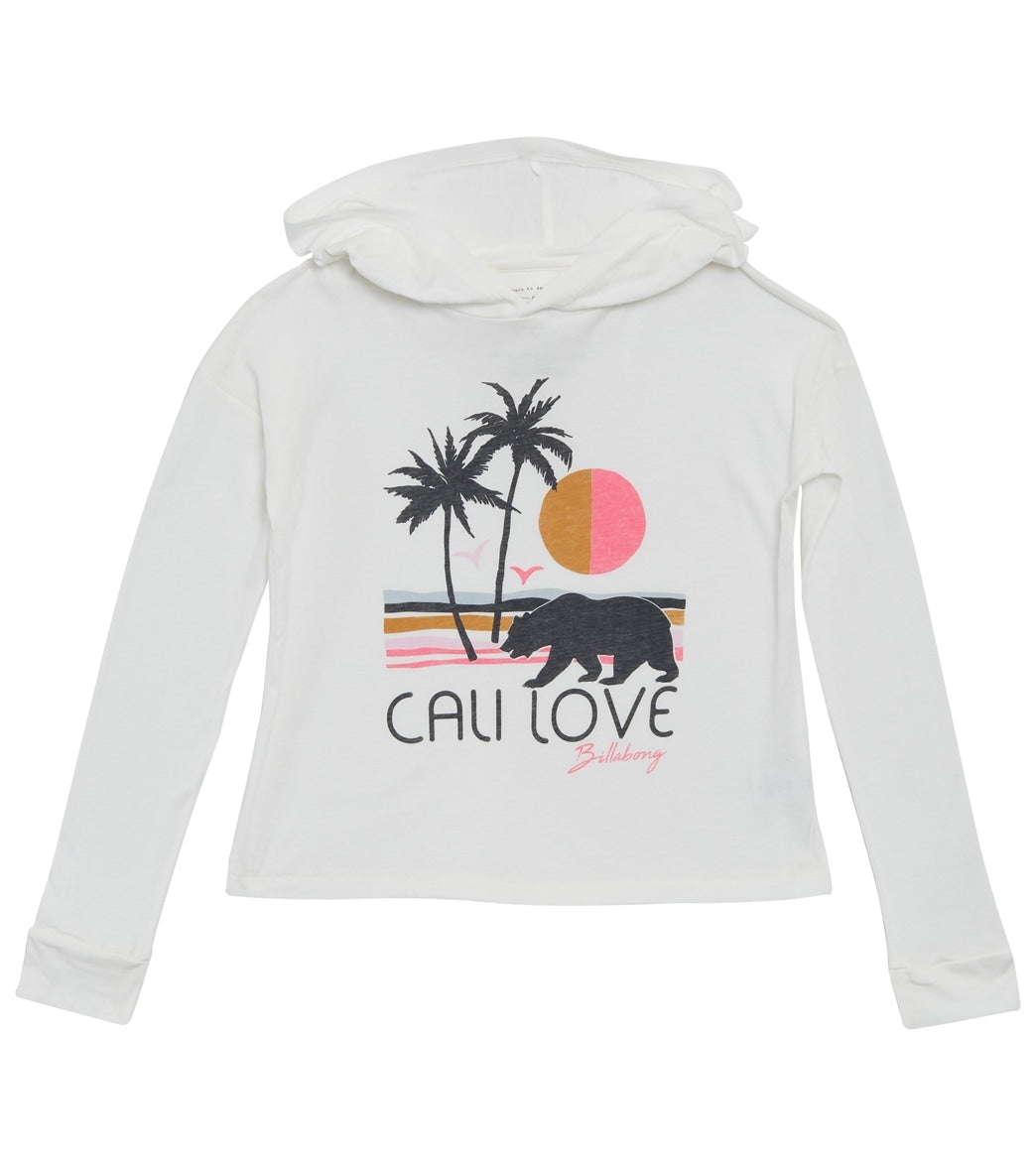 Billabong Girls' Cali Love Beach Long Sleeve Tee Shirt - Cool Wip Xx-Small Cotton/Polyester - Swimoutlet.com