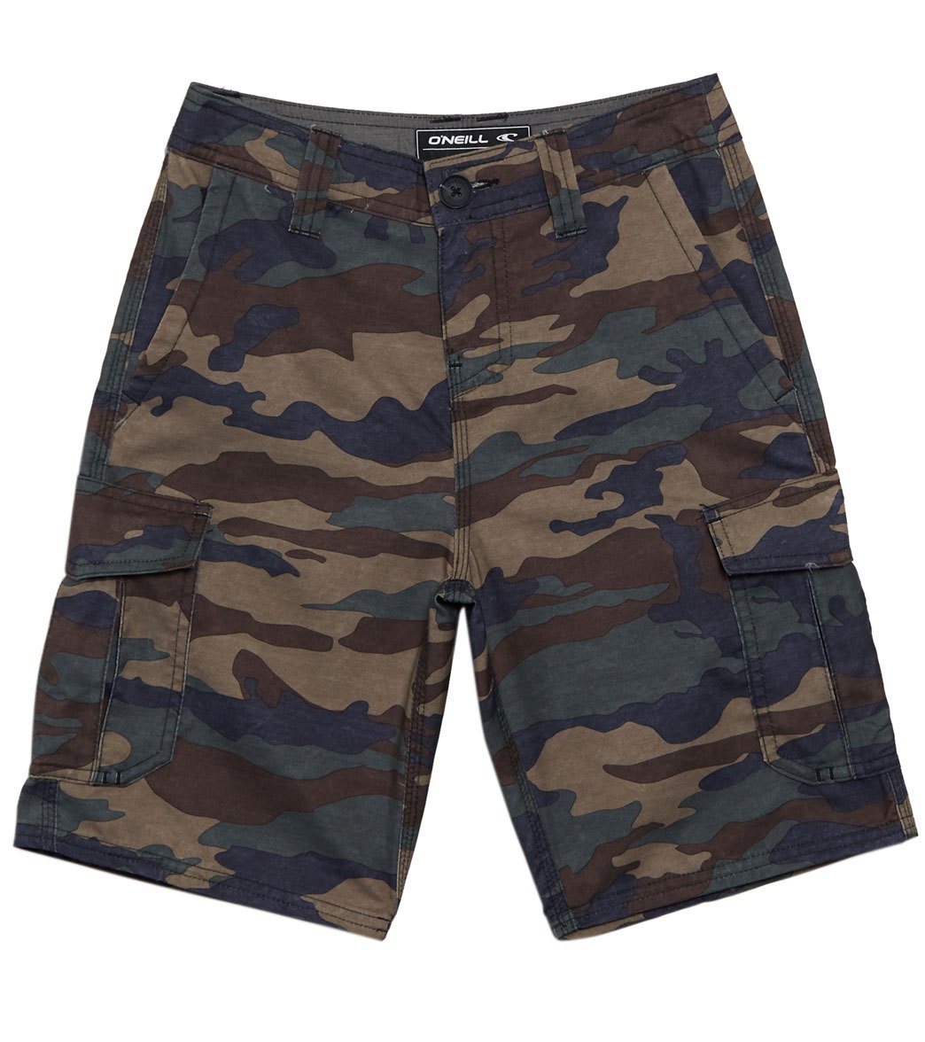 O'neill Boys' Ranger Cargo Short Big Kid - Camo Print 24 Polyester - Swimoutlet.com