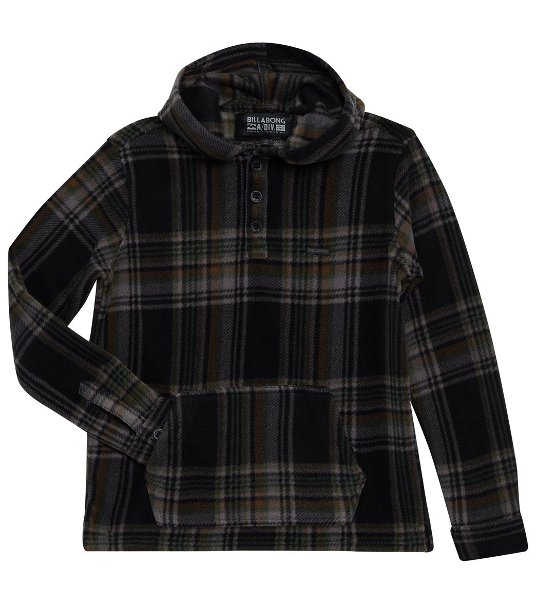 Billabong Boys' Furnace Long Sleeve Anorak - Black Medium Big Kid Polyester - Swimoutlet.com