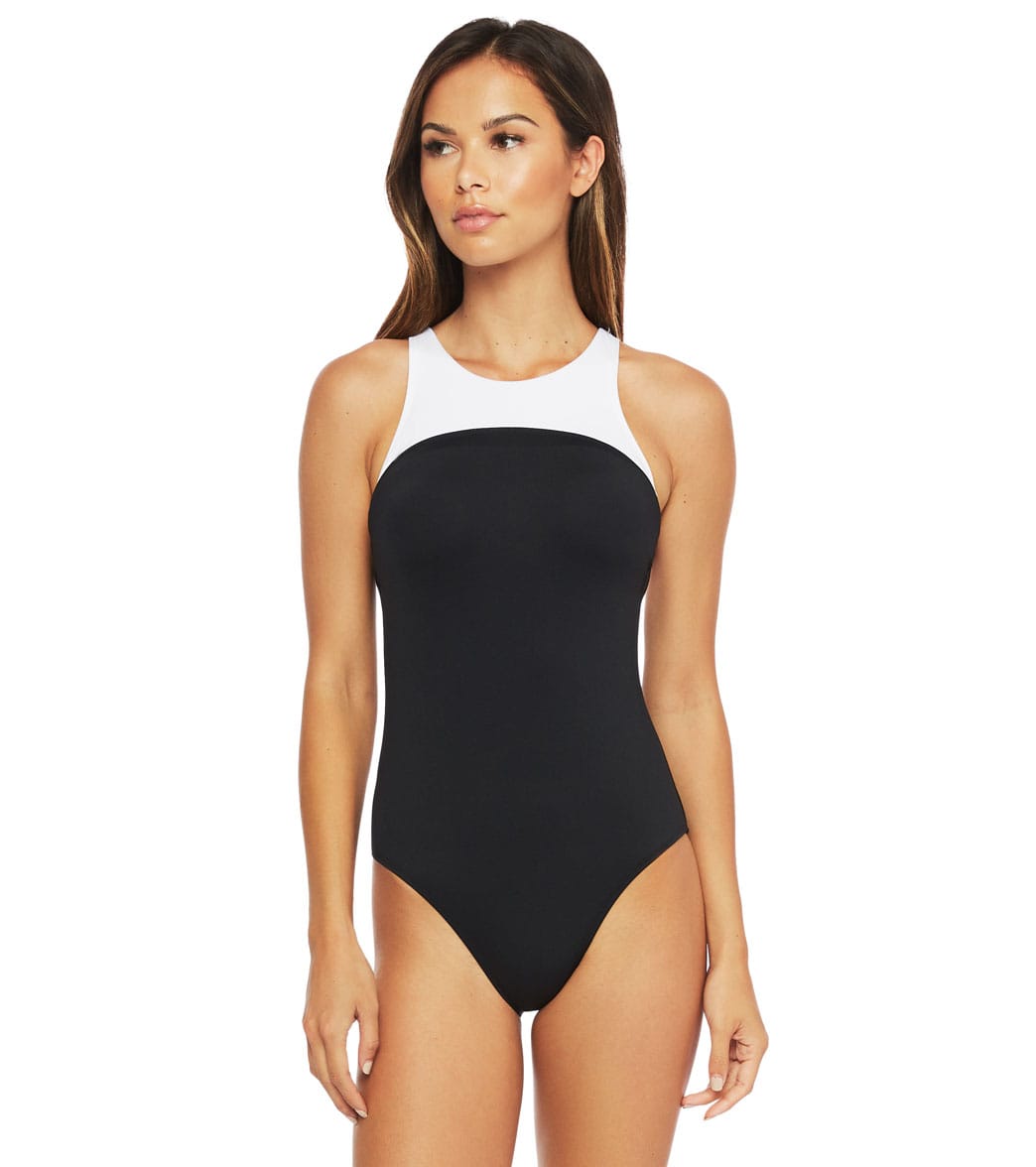 Ralph Lauren Bel Aire High Neck One Piece Swimsuit at 