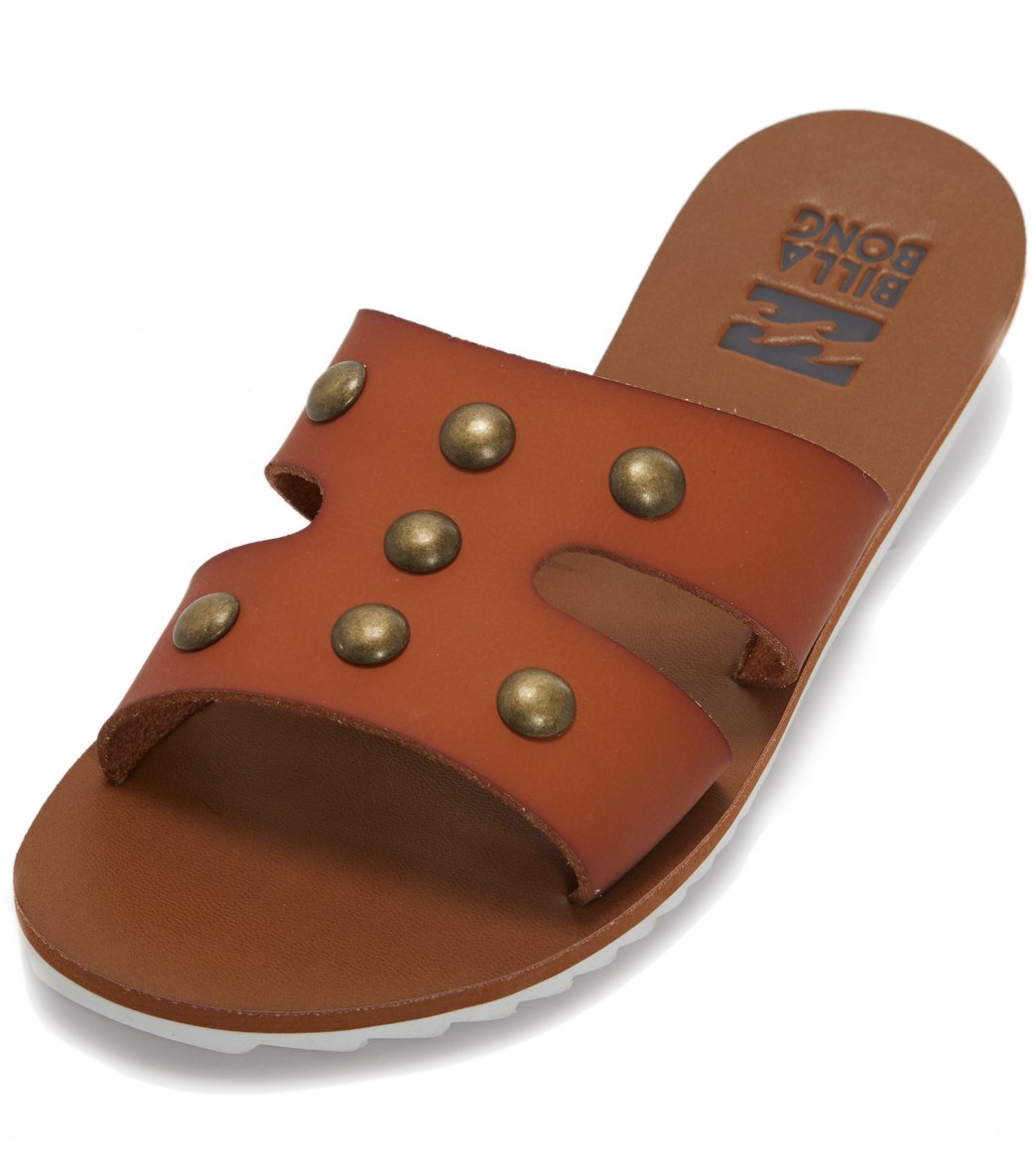 Billabong Studly Slides Sandals - Tan 6 - Swimoutlet.com