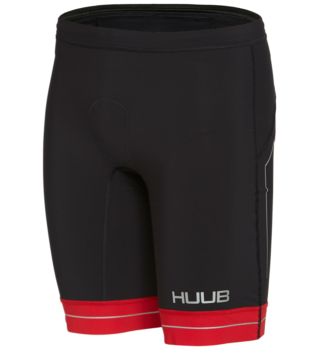 Huub Men's Race Tri Short - Black/Red Xxl Elastane/Polyamide - Swimoutlet.com