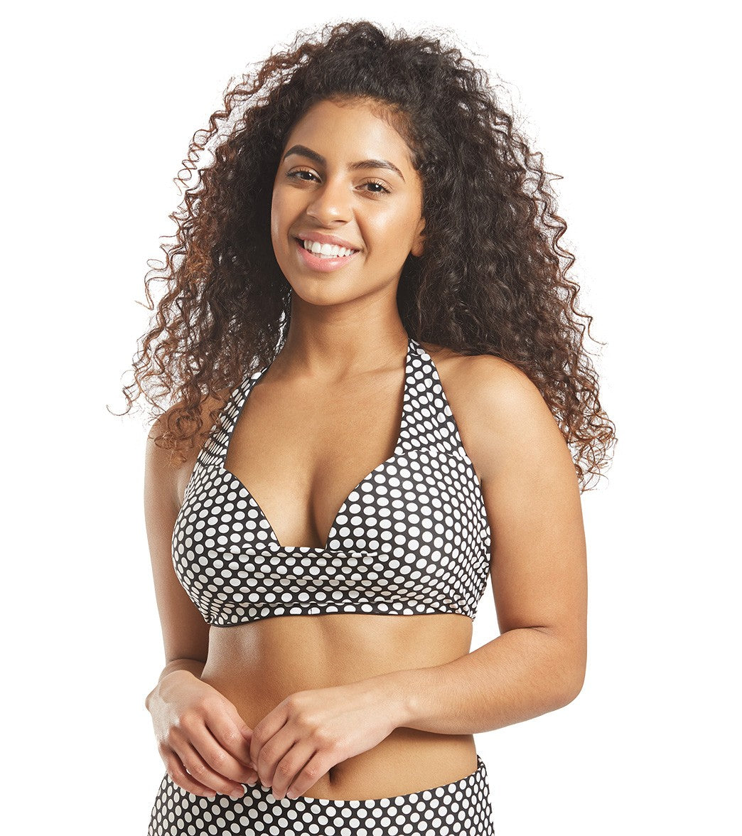 Coco Reef Reversible Cape Dot Verso Bikini Top C-Dd Cup - Black 32/34 D-Cup - Swimoutlet.com