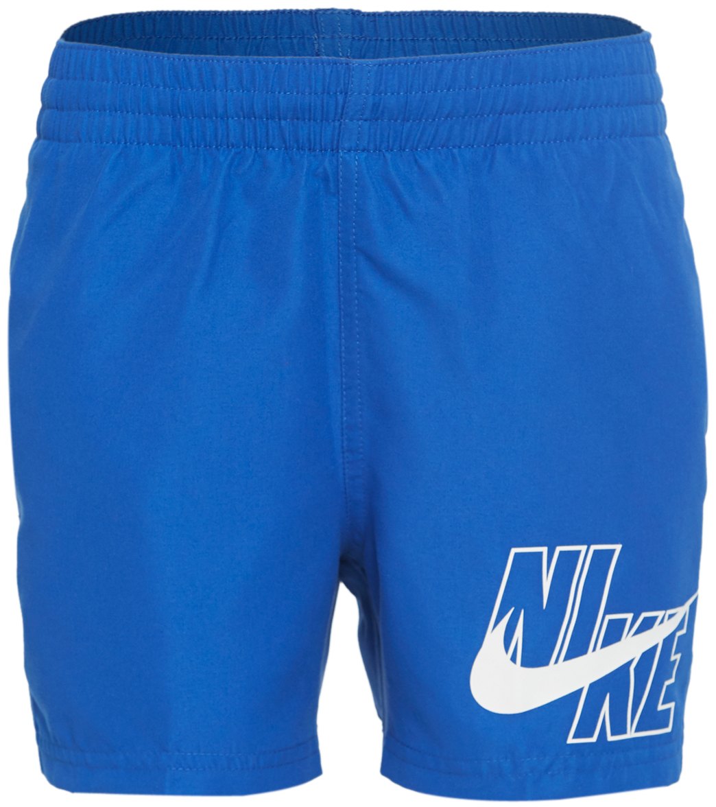 Nike Boys' Logo Solid 4 Volley Short Big Kid - Game Royal Medium 12/14 Polyester - Swimoutlet.com