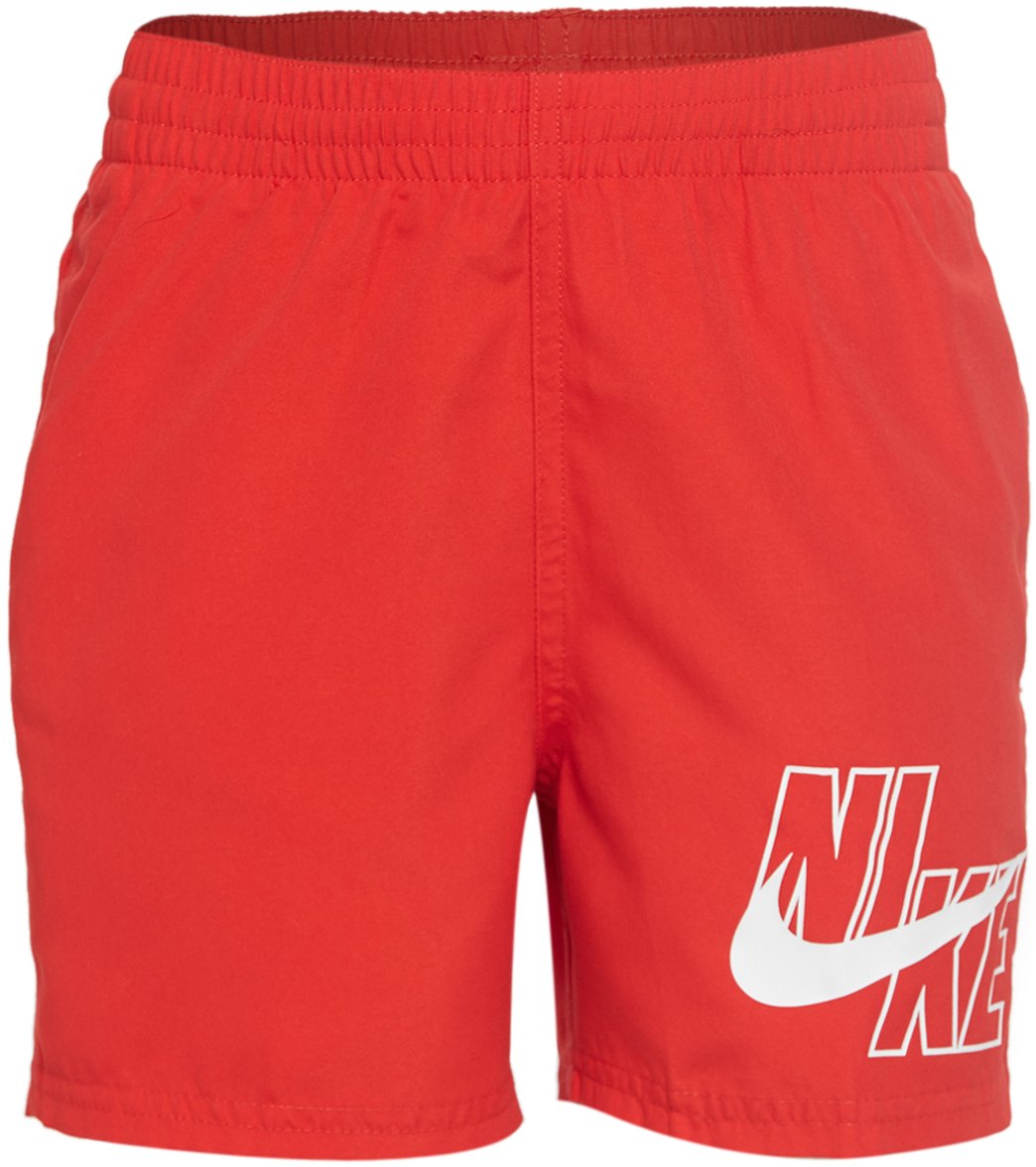 Nike Boys' Logo Solid 4 Volley Short Big Kid - University Red Xl 20 Polyester - Swimoutlet.com
