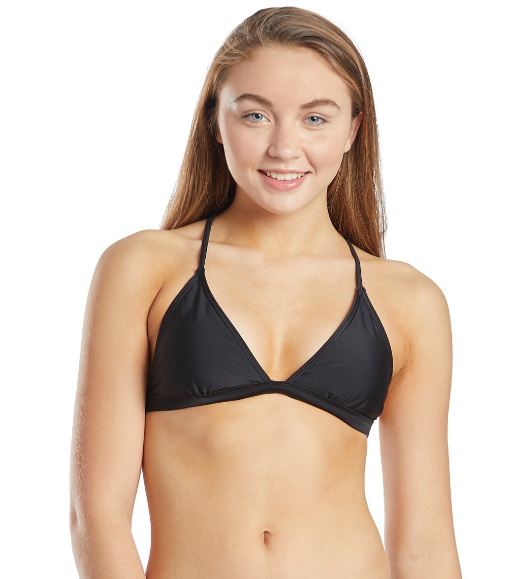 Rip Curl Classic Surf Eco Crossback Triangle Bikini Top - Black Xl - Swimoutlet.com