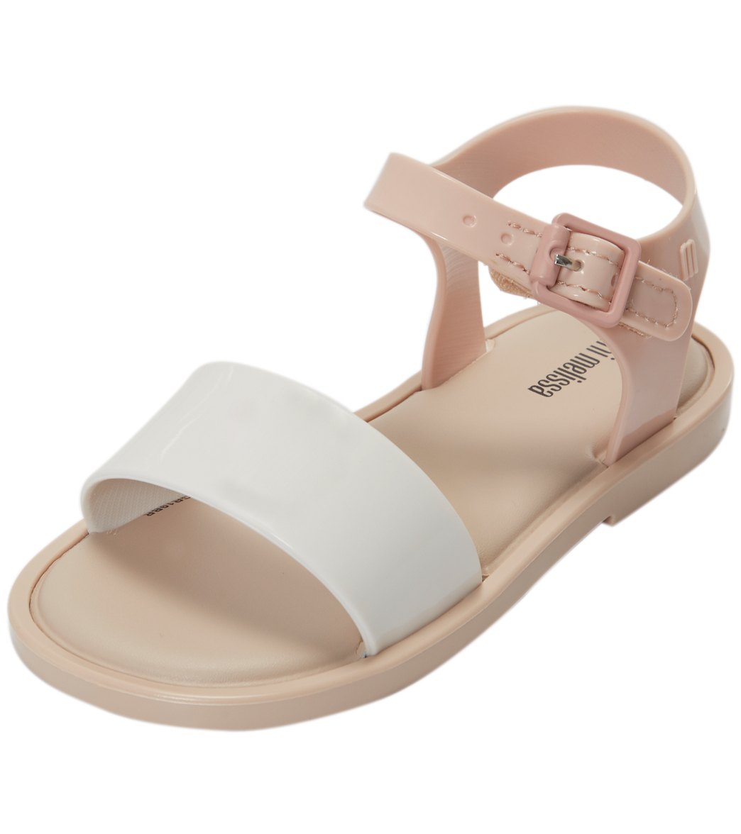 Mel By Melissa Mini Water Friendly Fashion Sandals - Nude Soft Pink 9 100% Rubber - Swimoutlet.com