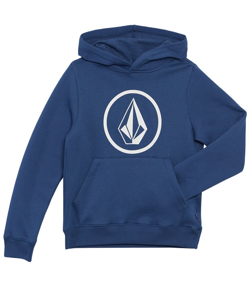 Volcom Boys' Stone Pullover Hoodie /Little/Big Kid - Smokey Blue 4T Cotton/Polyester - Swimoutlet.com