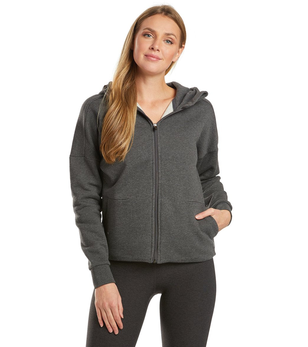 Mpg Women's Cozy Up Hoodie - Heather Charcoal Medium Size Medium Cotton/Polyester - Swimoutlet.com