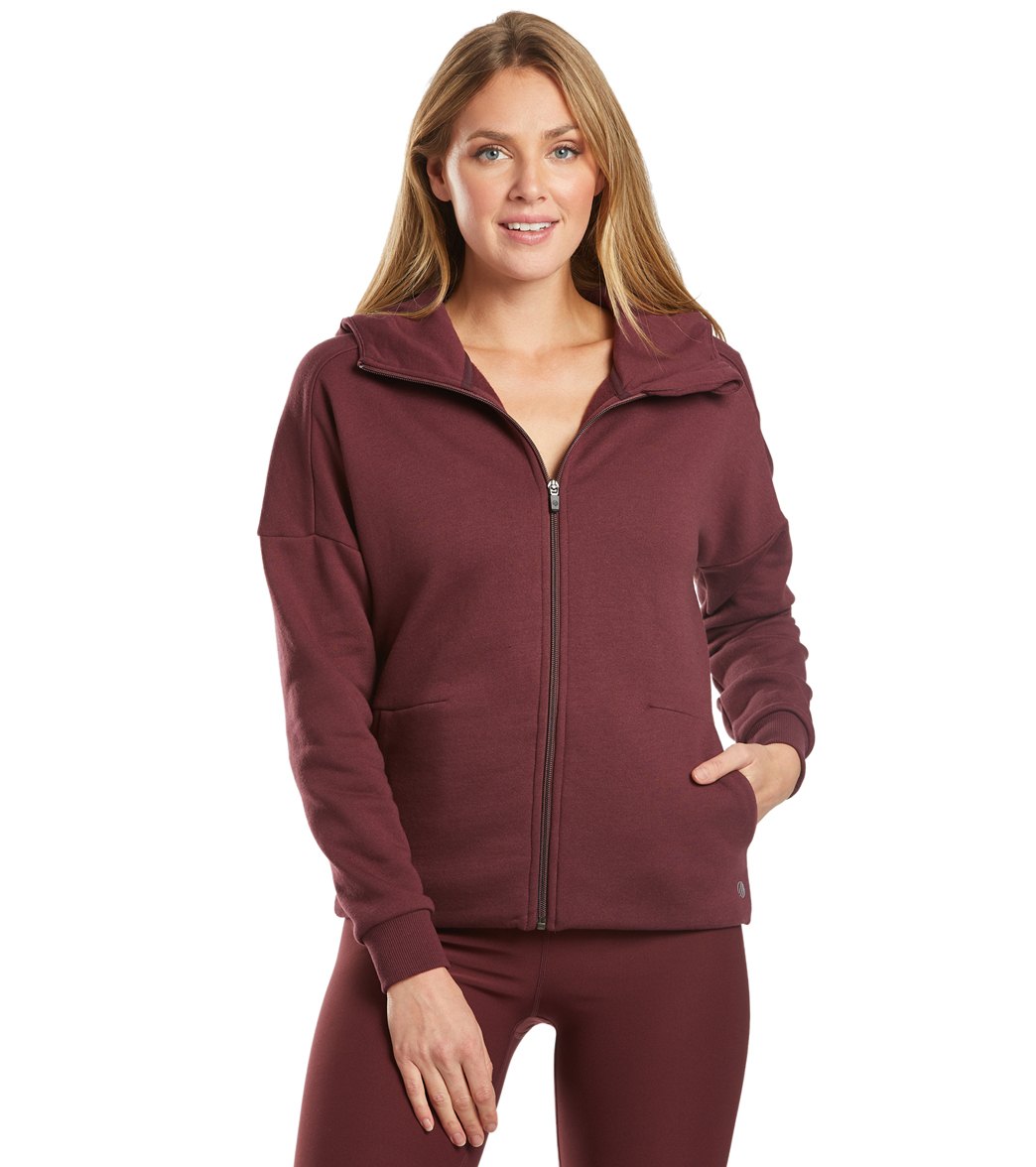 Mpg Women's Cozy Up Hoodie - Soft Plum Medium Size Medium Cotton/Polyester - Swimoutlet.com