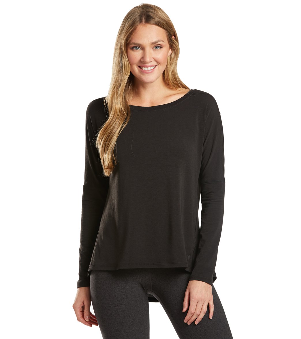 Mpg Women's Chia 2.0 Long Sleeve Top - Black Medium Size Medium - Swimoutlet.com