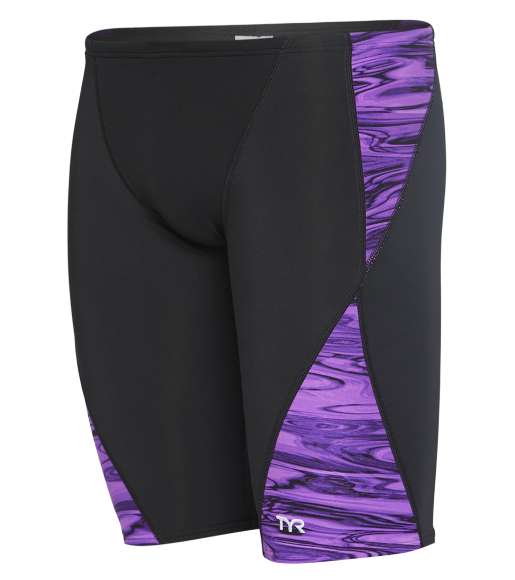 TYR Men's Hydra Blade Jammer Swimsuit - Purple 32 - Swimoutlet.com