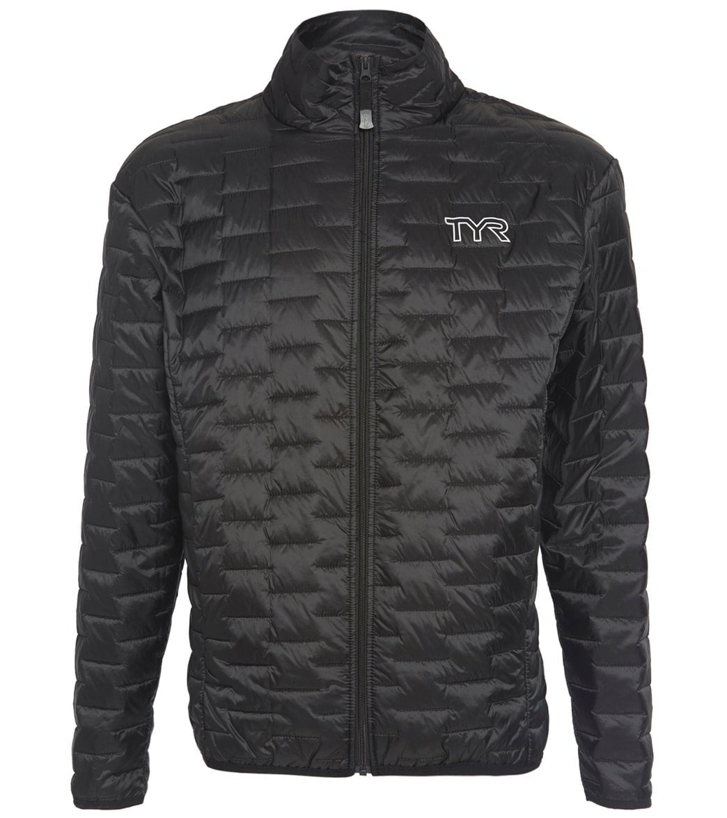 TYR Men's Elite Team Puffers Jacket - Black Xl Size Xl - Swimoutlet.com