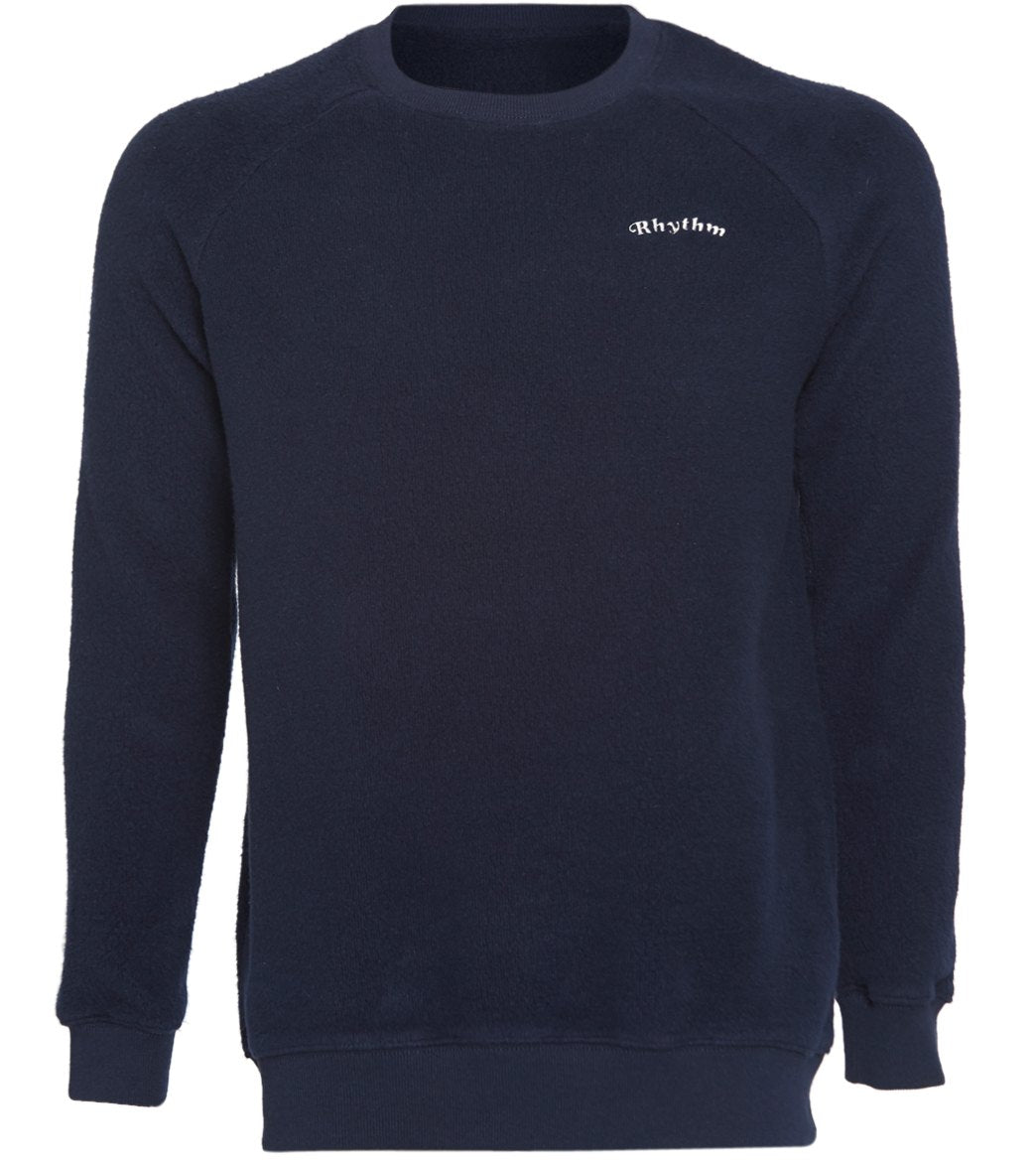 Rhythm Vintage Pullover Sweater Shirt - Navy Medium Cotton - Swimoutlet.com