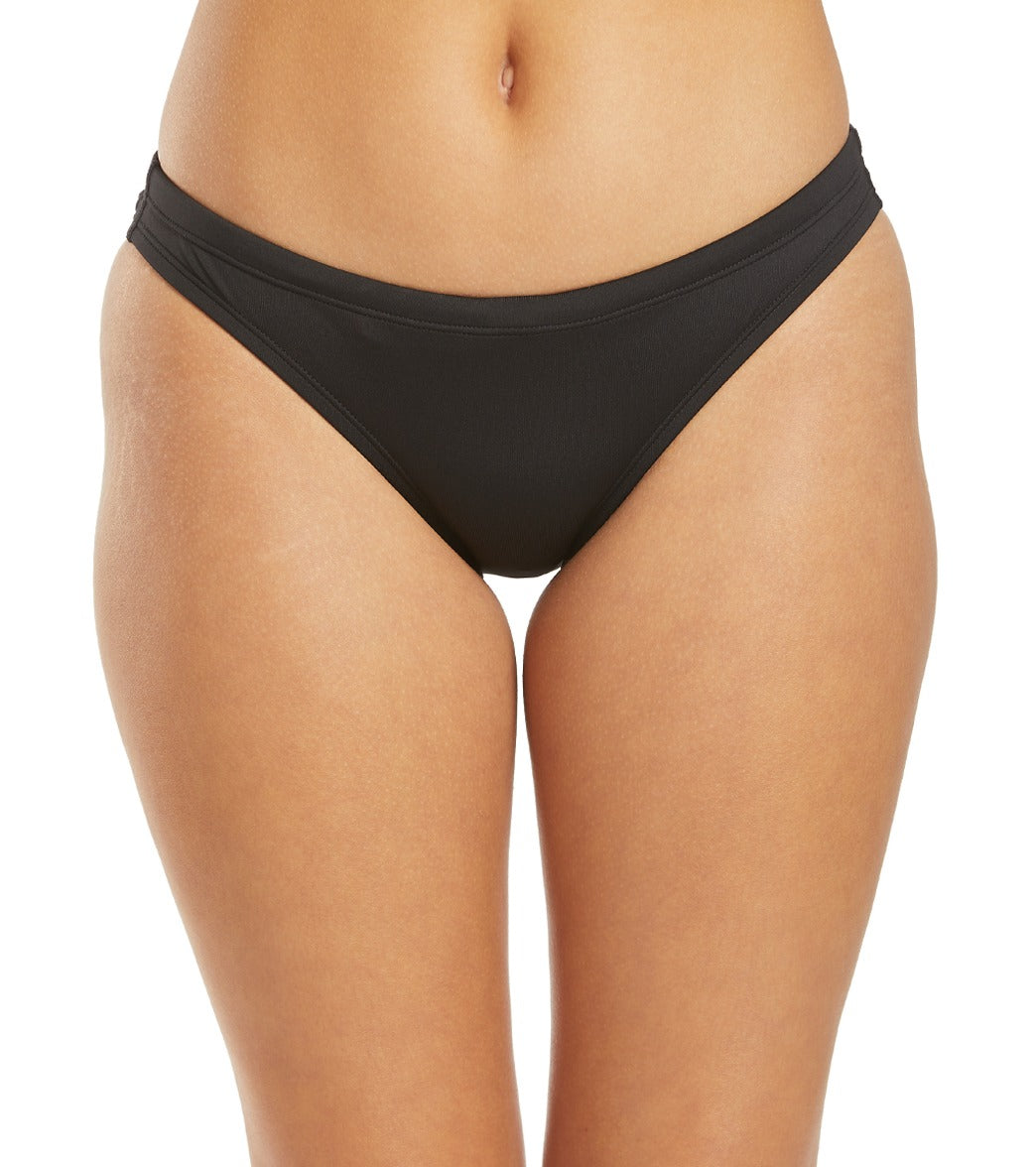 Nike Bikini Bottom - Black X-Small Polyester - Swimoutlet.com