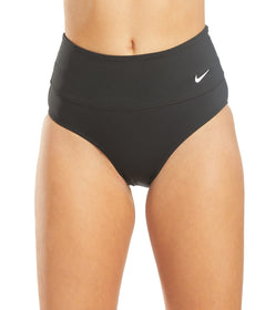 Living For Summer High-Rise Swim Bottoms- Solid Black – The Pulse