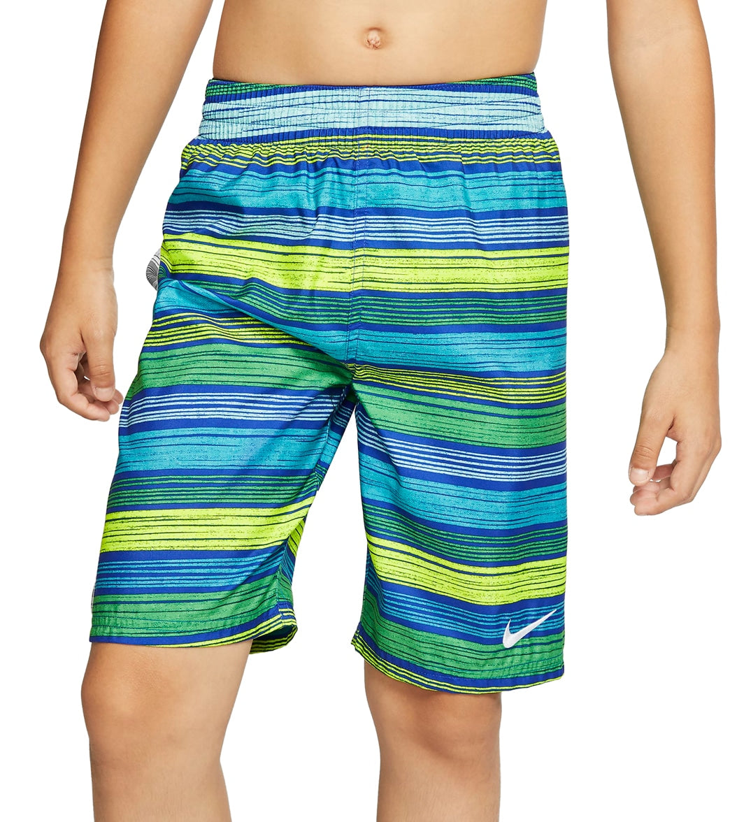 Nike Boys' 6:1 Stripe 6 Volley Short - Game Royal Large Polyester - Swimoutlet.com