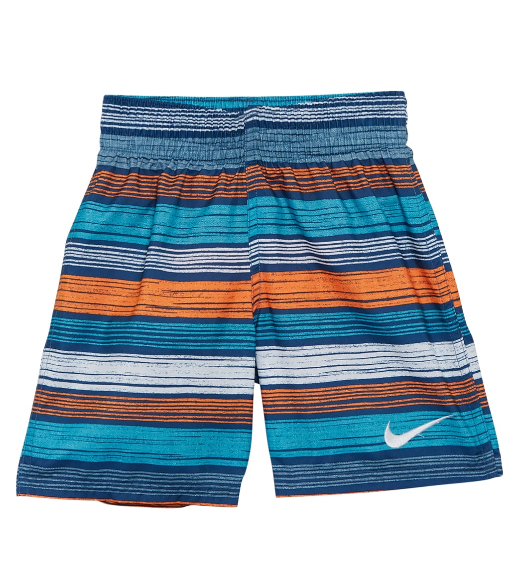 Nike Boys' 6:1 Stripe 6 Volley Short - Industrial Blue Medium Polyester - Swimoutlet.com
