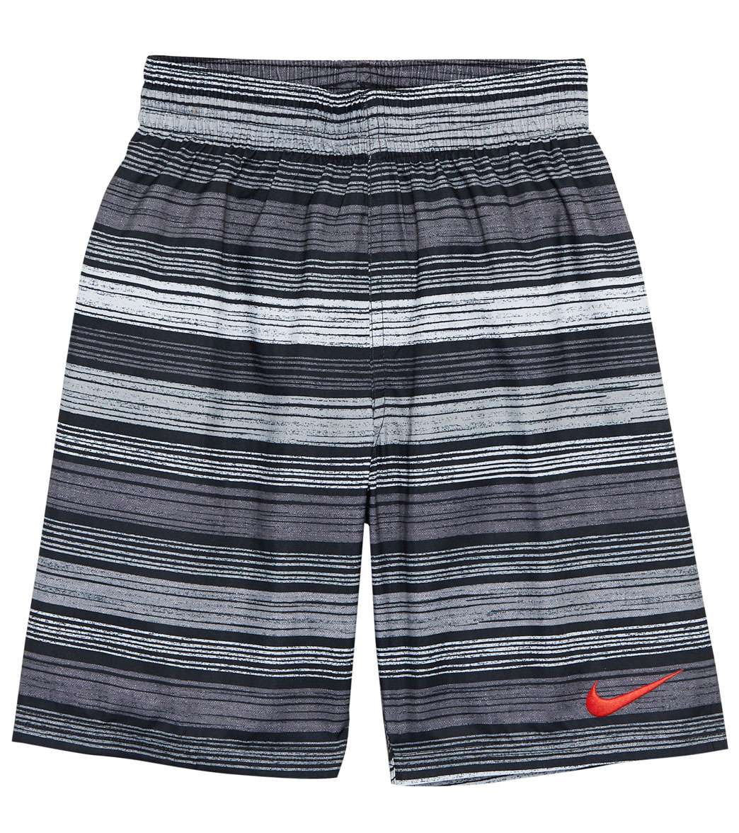 Nike Boys' 6:1 Stripe Breaker 8 Volley Short Big Kid - Black Small Polyester - Swimoutlet.com