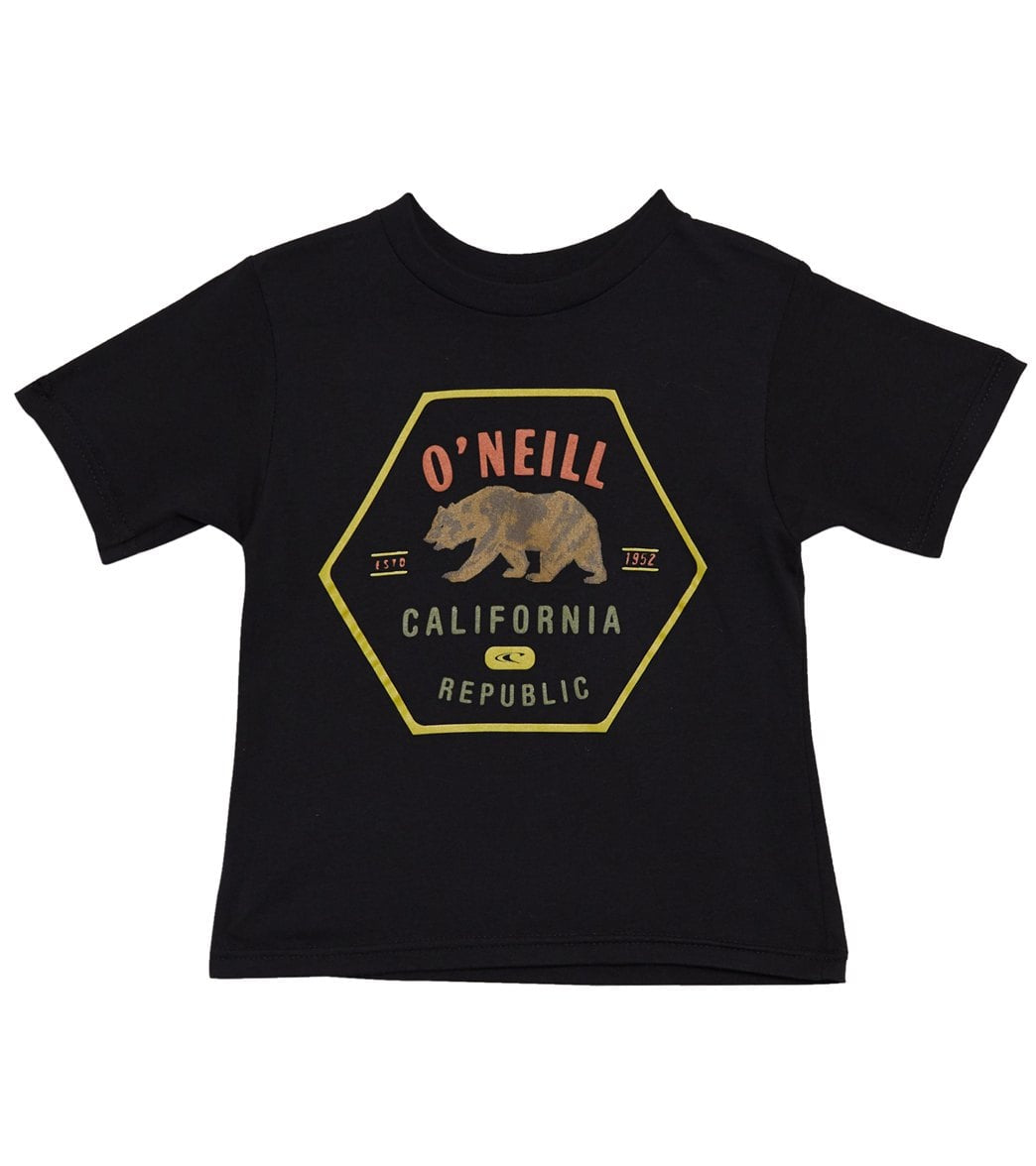 O'neill Boys' Cali Bear Tee Shirt Toddler//Big Kid - Black 4 Cotton - Swimoutlet.com