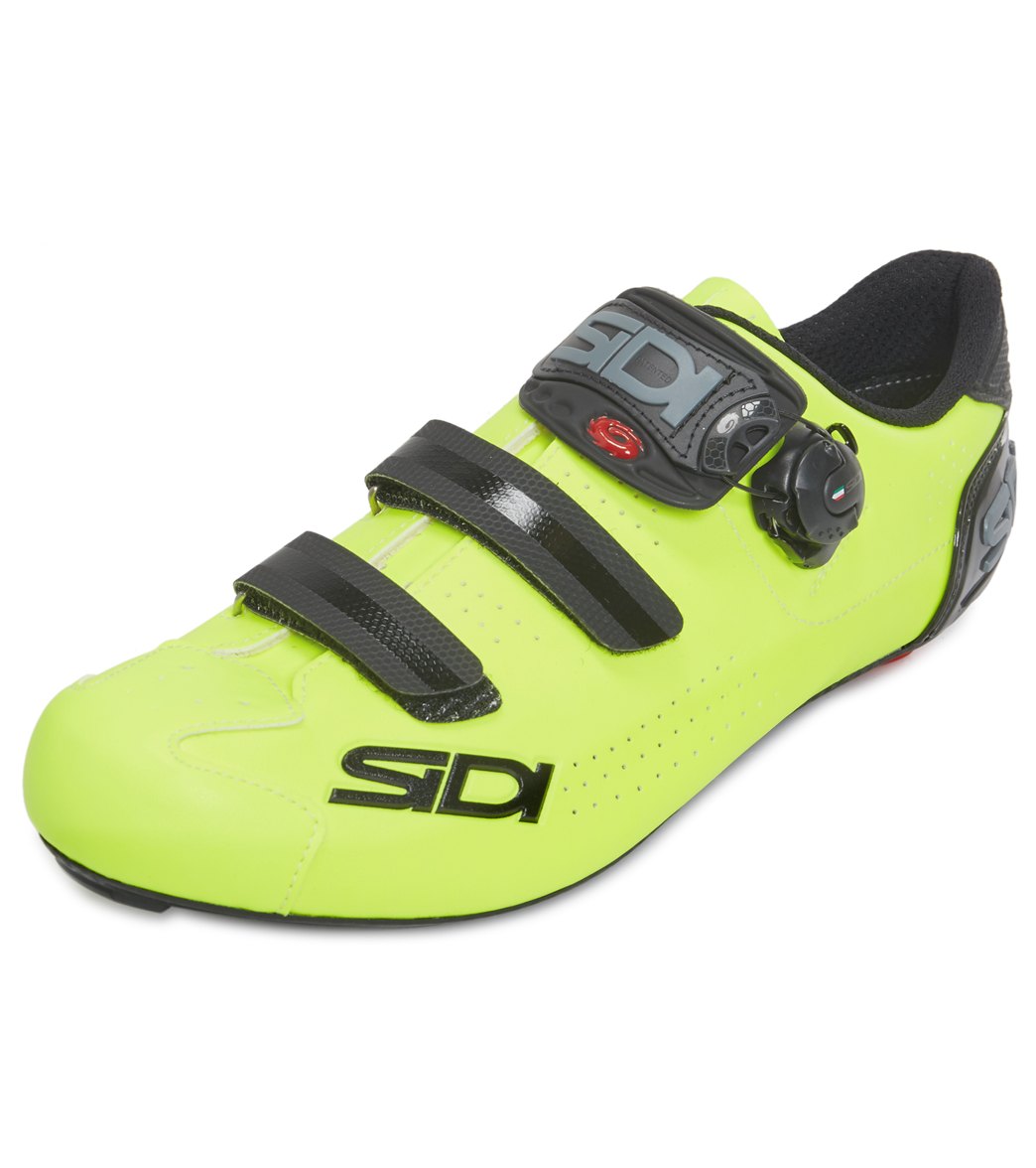 Sidi Men's Alba 2 Tri Cycling Shoes - Black/Flo Yellow 42 - Swimoutlet.com