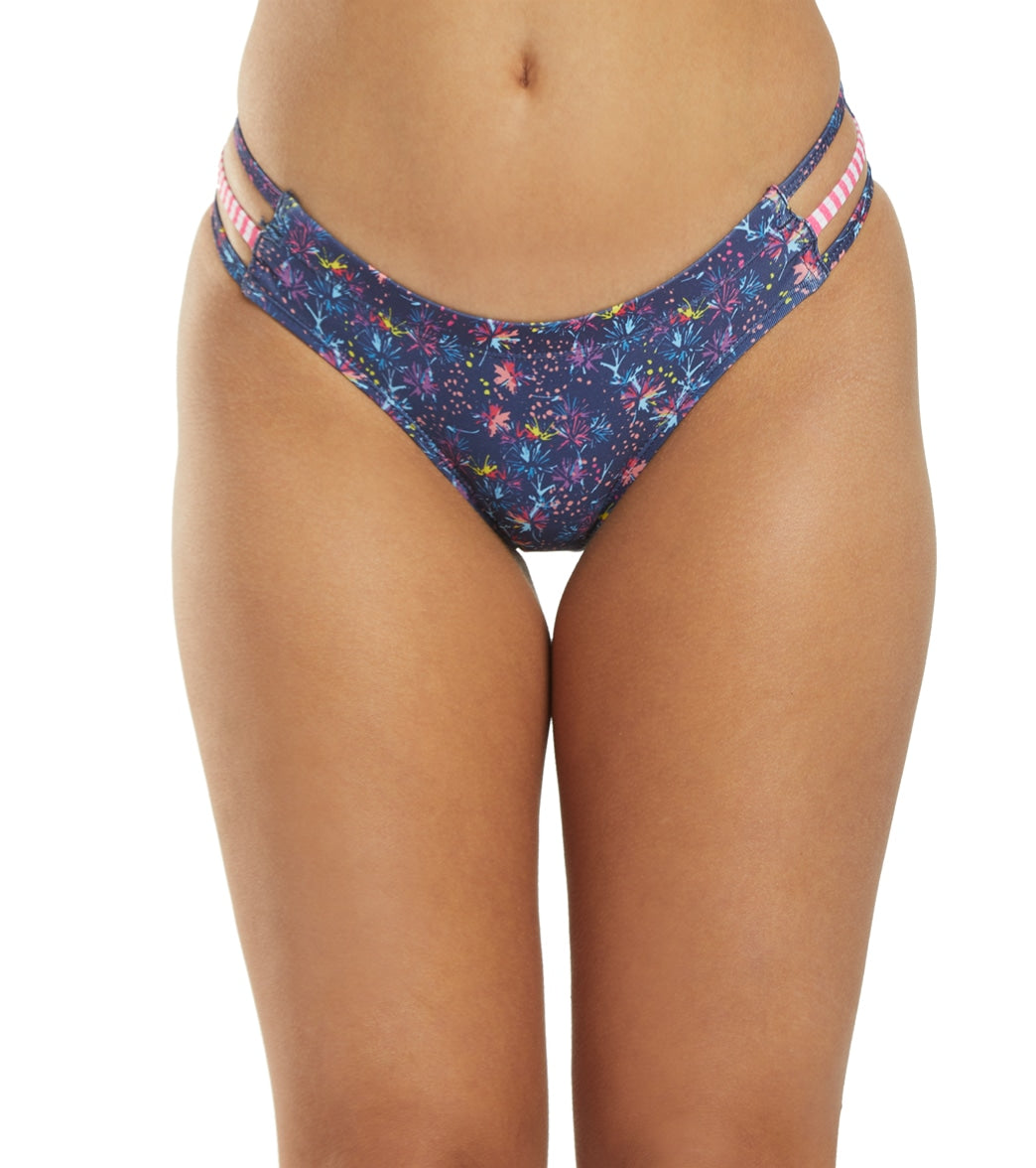 Dolfin Uglies Women's Revibe Glow Strappy Bikini Bottom - Xl Size Xl - Swimoutlet.com