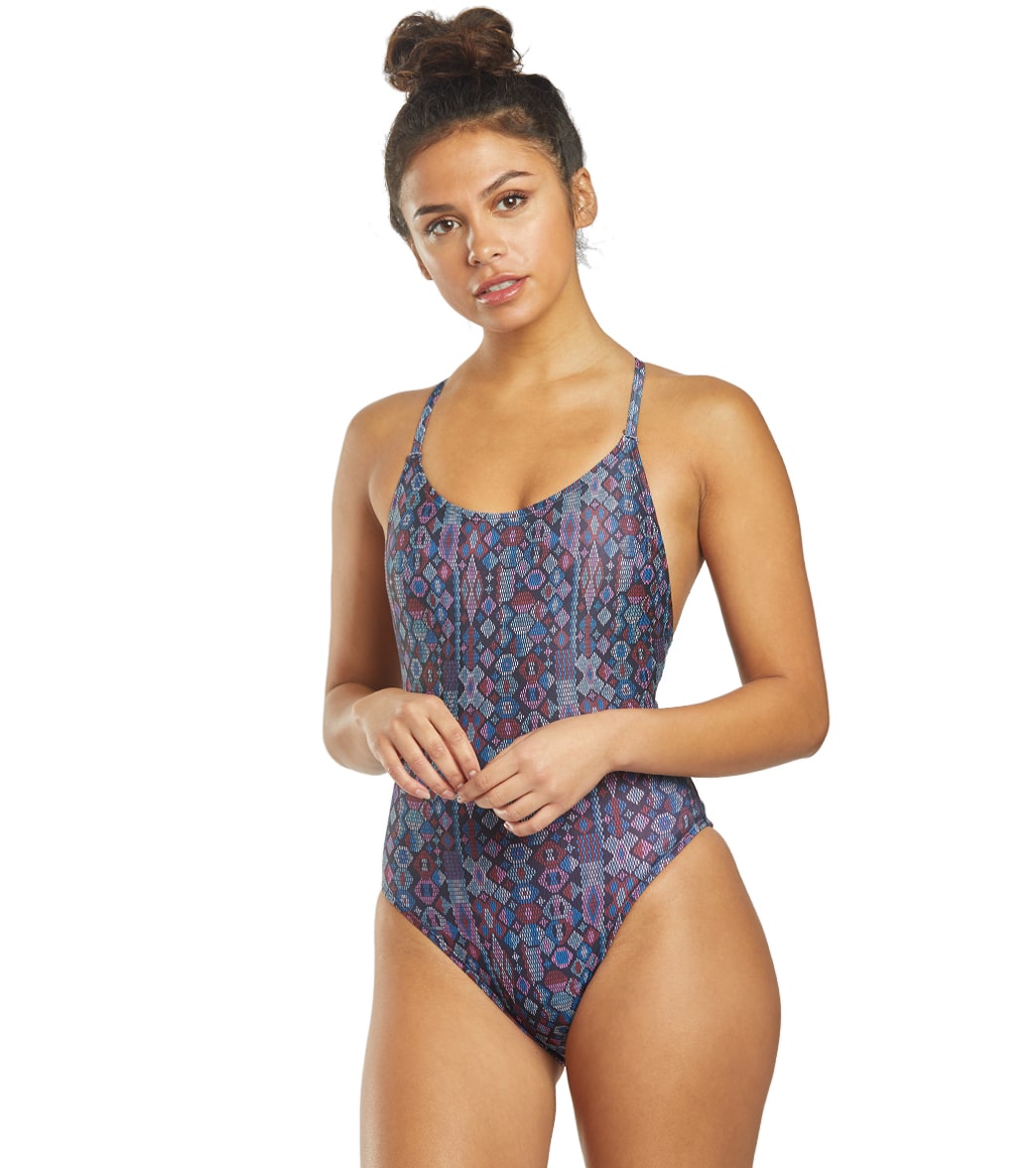 Dolfin Uglies Women's Revibe Festival Low X-Back One Piece Swimsuit - 26 - Swimoutlet.com