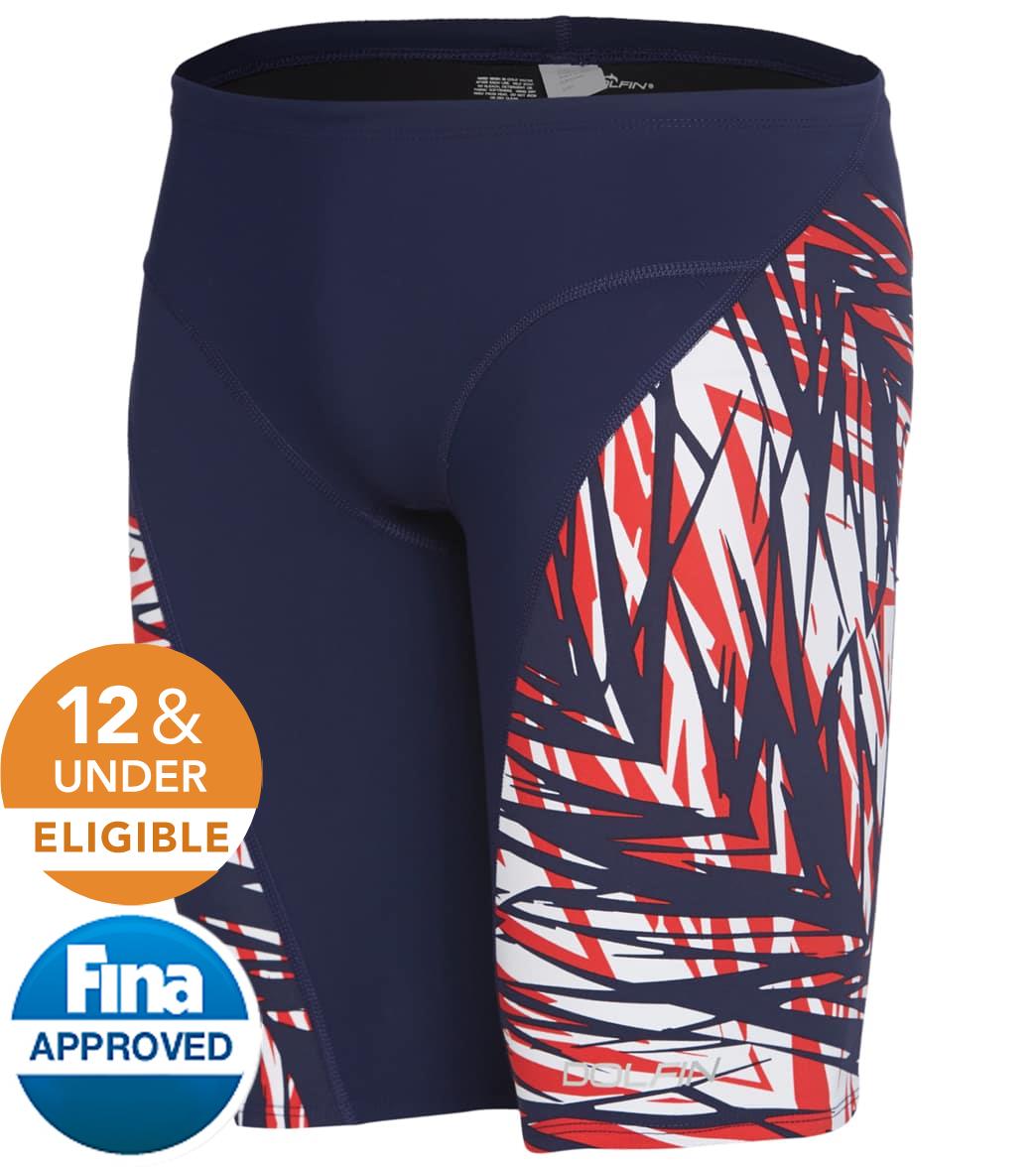 Dolfin Men's Firststrike Jammer Tech Suit Swimsuit - Navy 20 - Swimoutlet.com