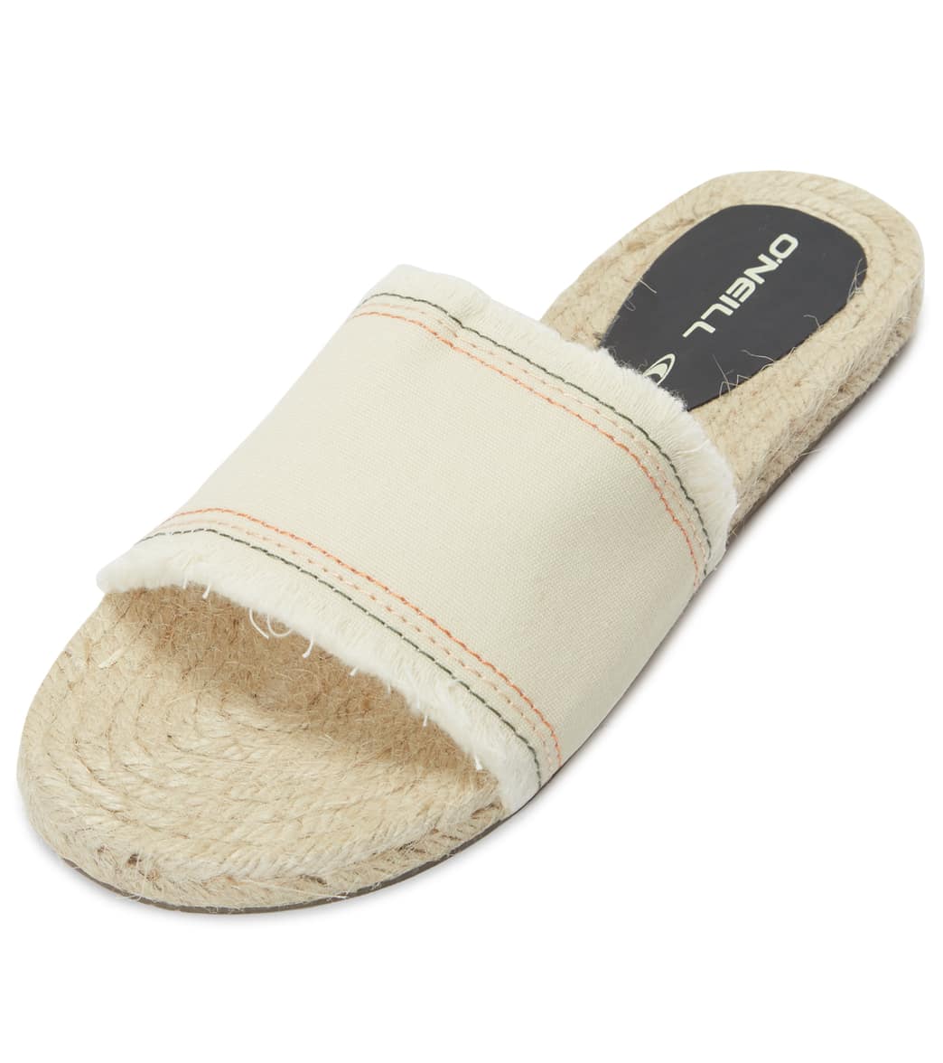 O'neill Dreamland Slides Sandals - Winter White 6 Cotton - Swimoutlet.com