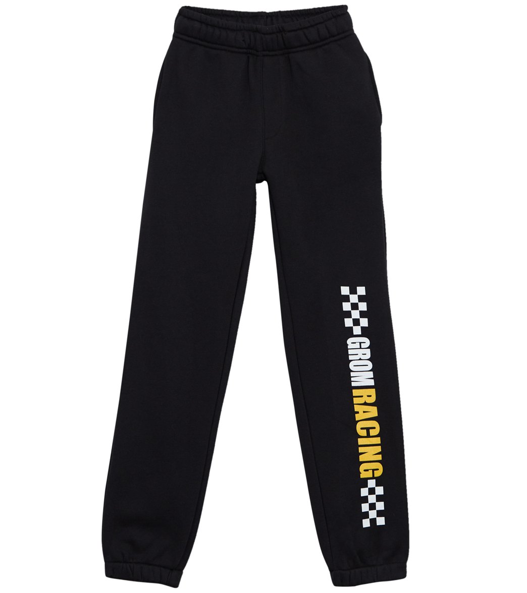 Grom Boys' Heavy Duty Sweatpant - Black Large 10/12 Cotton/Polyester - Swimoutlet.com