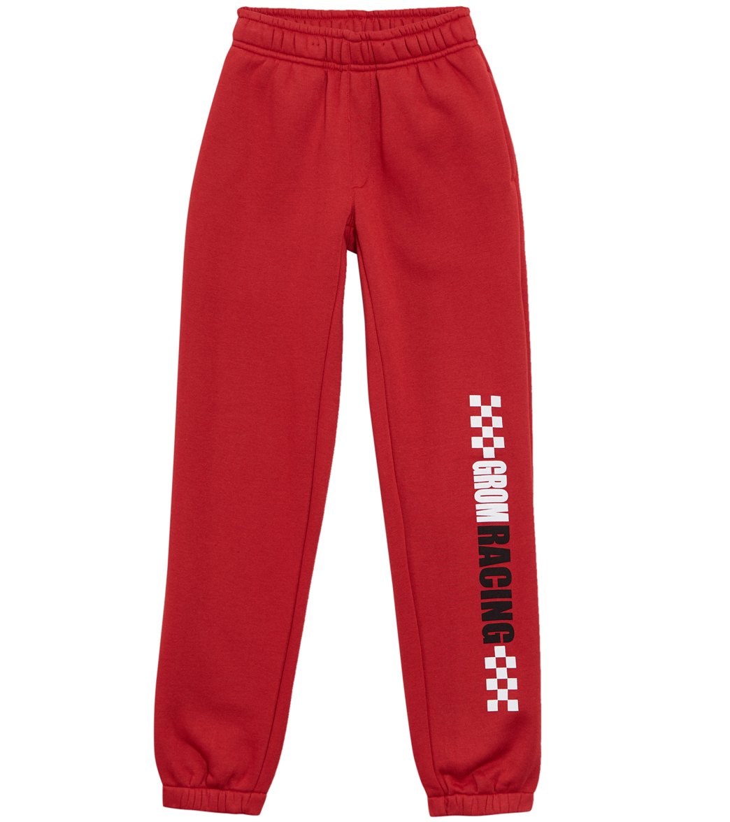 Grom Boys' Heavy Duty Sweatpant - Red Medium 8 Cotton/Polyester - Swimoutlet.com