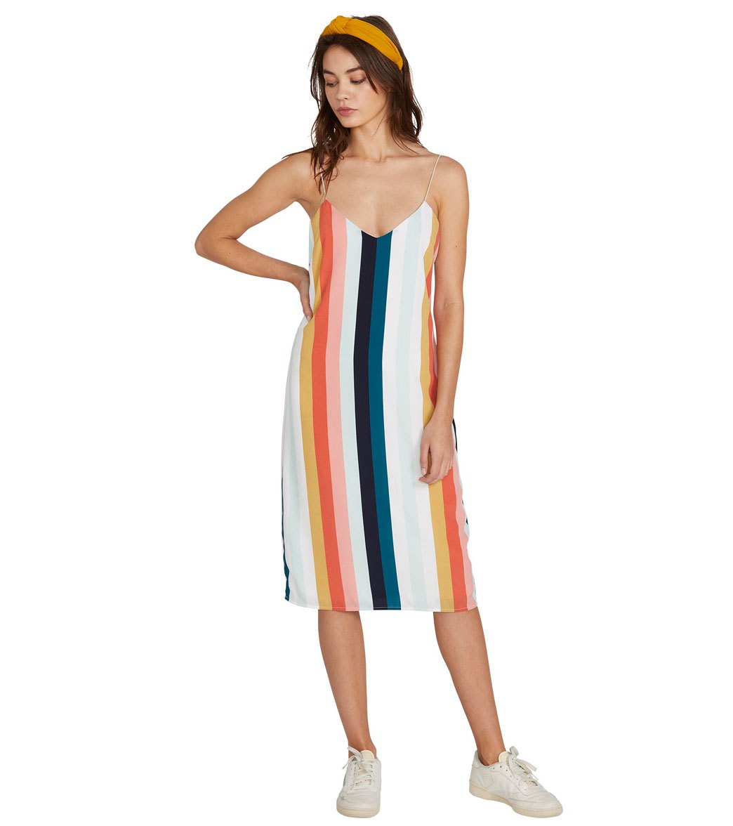 Volcom flavor up dress - stripe medium polyester - swimoutlet.com