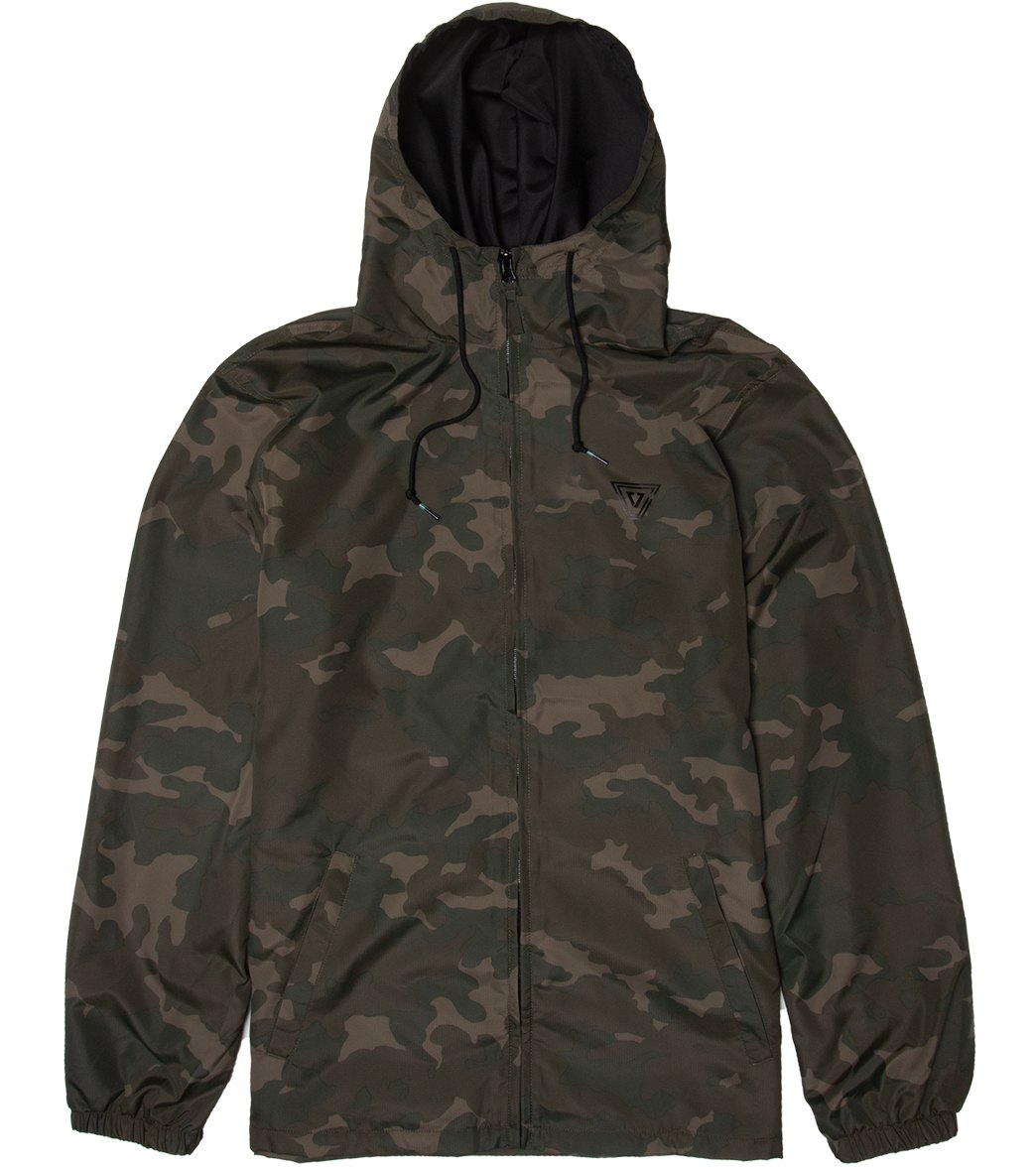 Vissla The Trip Windbreaker Jacket - Camo Large Polyester - Swimoutlet.com