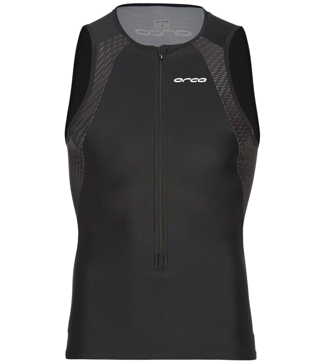 Orca Men's Core Sleeveless Tri Top - Black Medium Size Medium - Swimoutlet.com