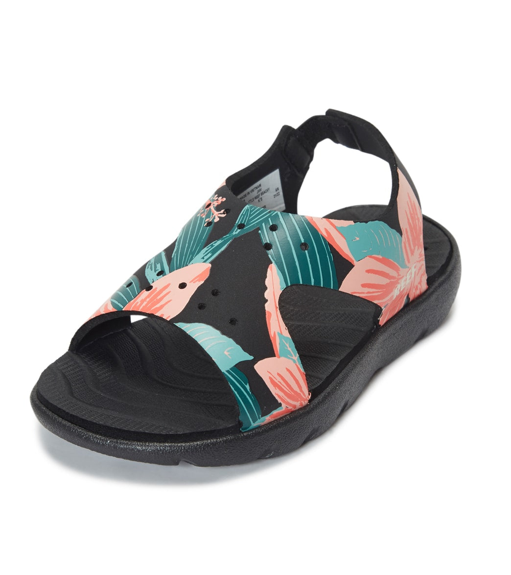 Reef Girls' Little Beachy Sandals - Hibiscus 7/8 - Swimoutlet.com