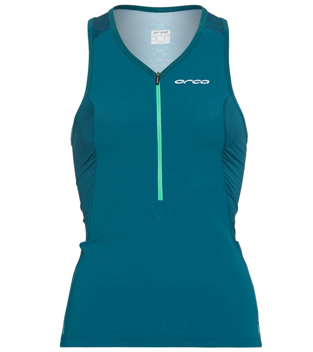 Orca Women's 226 Perform Sleeveless Tri Top - Green Medium Size Medium - Swimoutlet.com