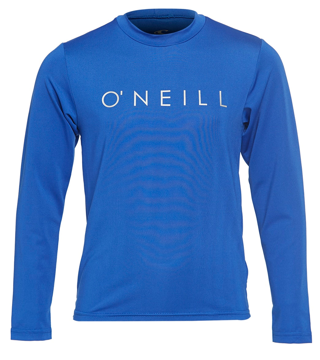O'neill Youth Basic Upf 30+ Long Sleeve Sun Shirt - Pacific 4 Polyester - Swimoutlet.com