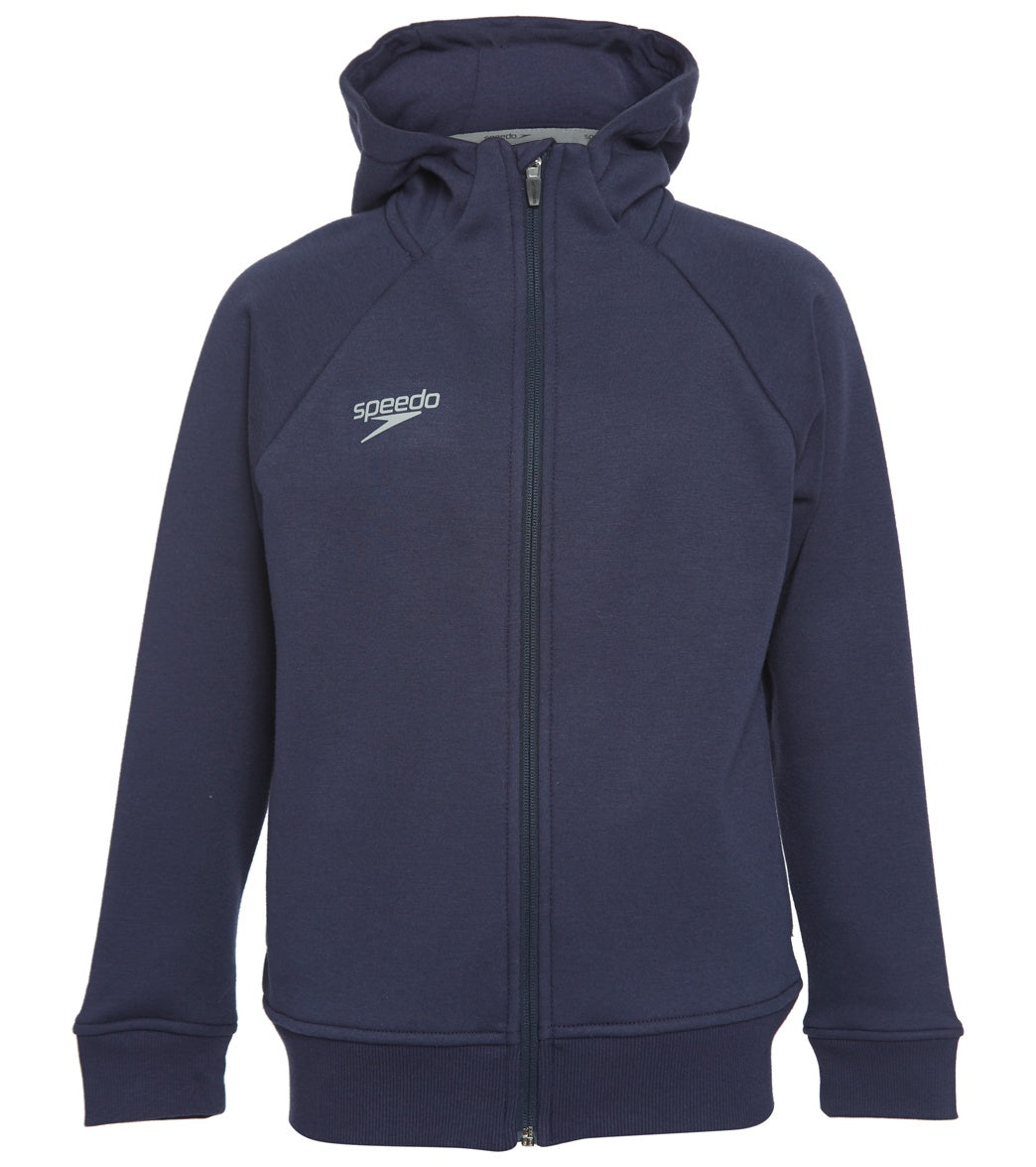 Speedo Youth Team Jacket - Navy Medium Size Medium Cotton/Polyester - Swimoutlet.com