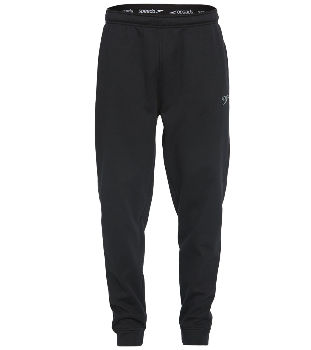 Speedo Men's Team Pants - Black Small Size Small Cotton/Polyester - Swimoutlet.com