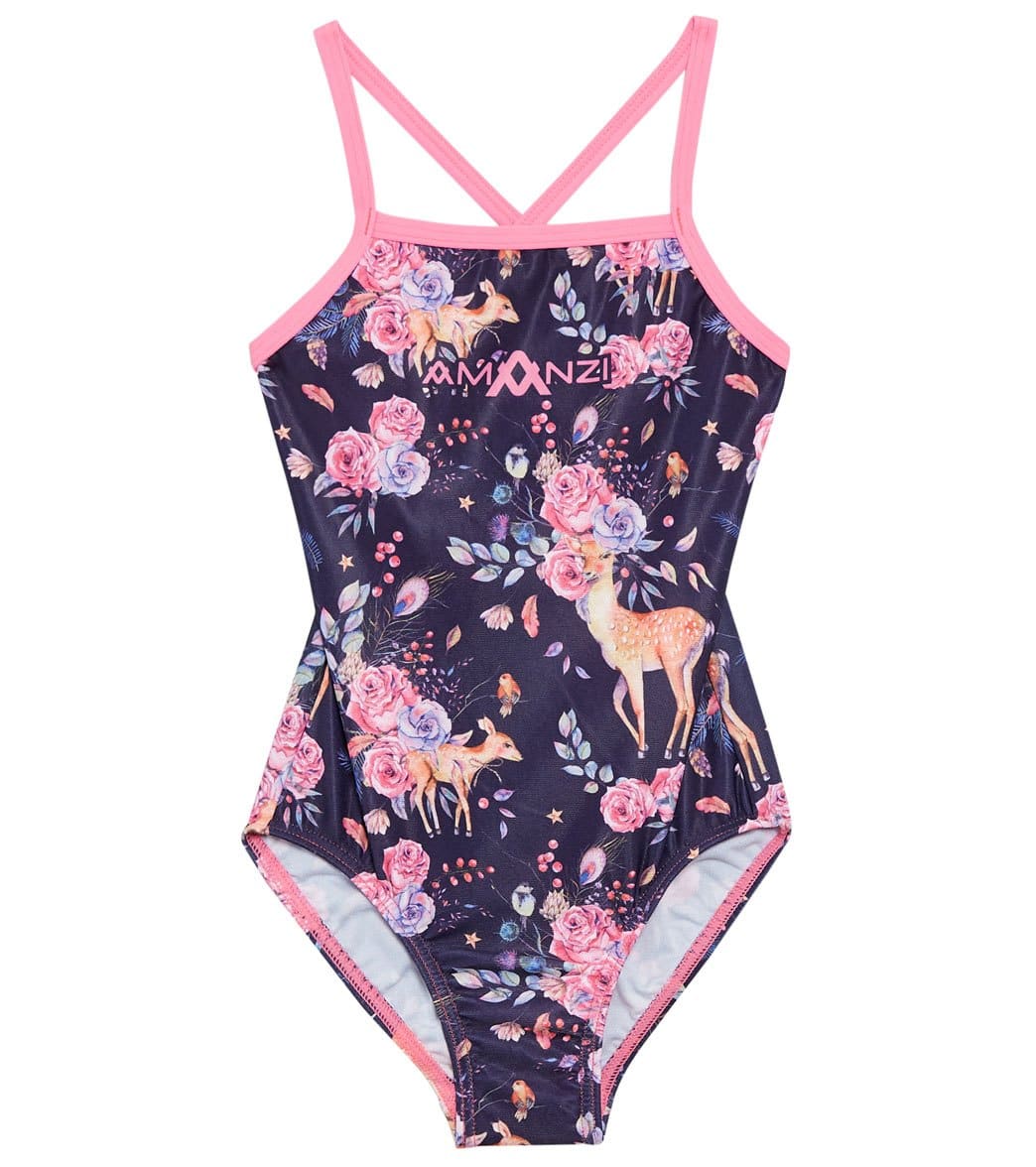 Amanzi Toddler Girls' Bambini One Piece Swimsuit - 2T Polyester - Swimoutlet.com