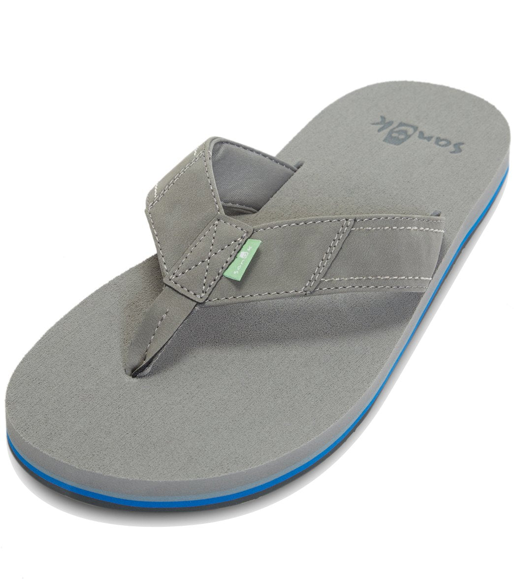 Sanuk Men's Beer Cozy Stacker Flip Flop - Rasta 12 - Swimoutlet.com