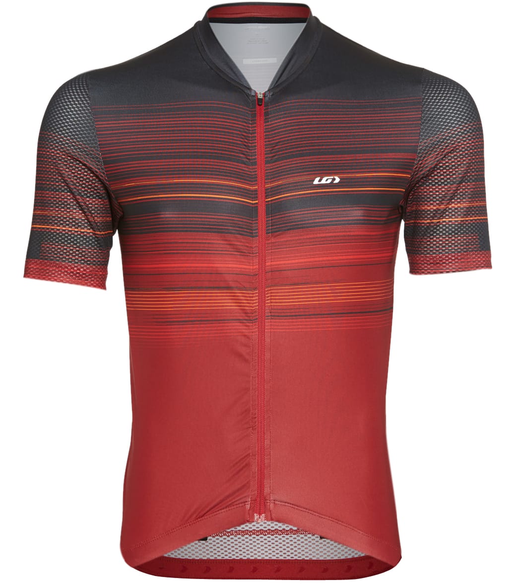 Louis Garneau Men's Art Factory Cycling Jersey - Red Small Size Small - Swimoutlet.com