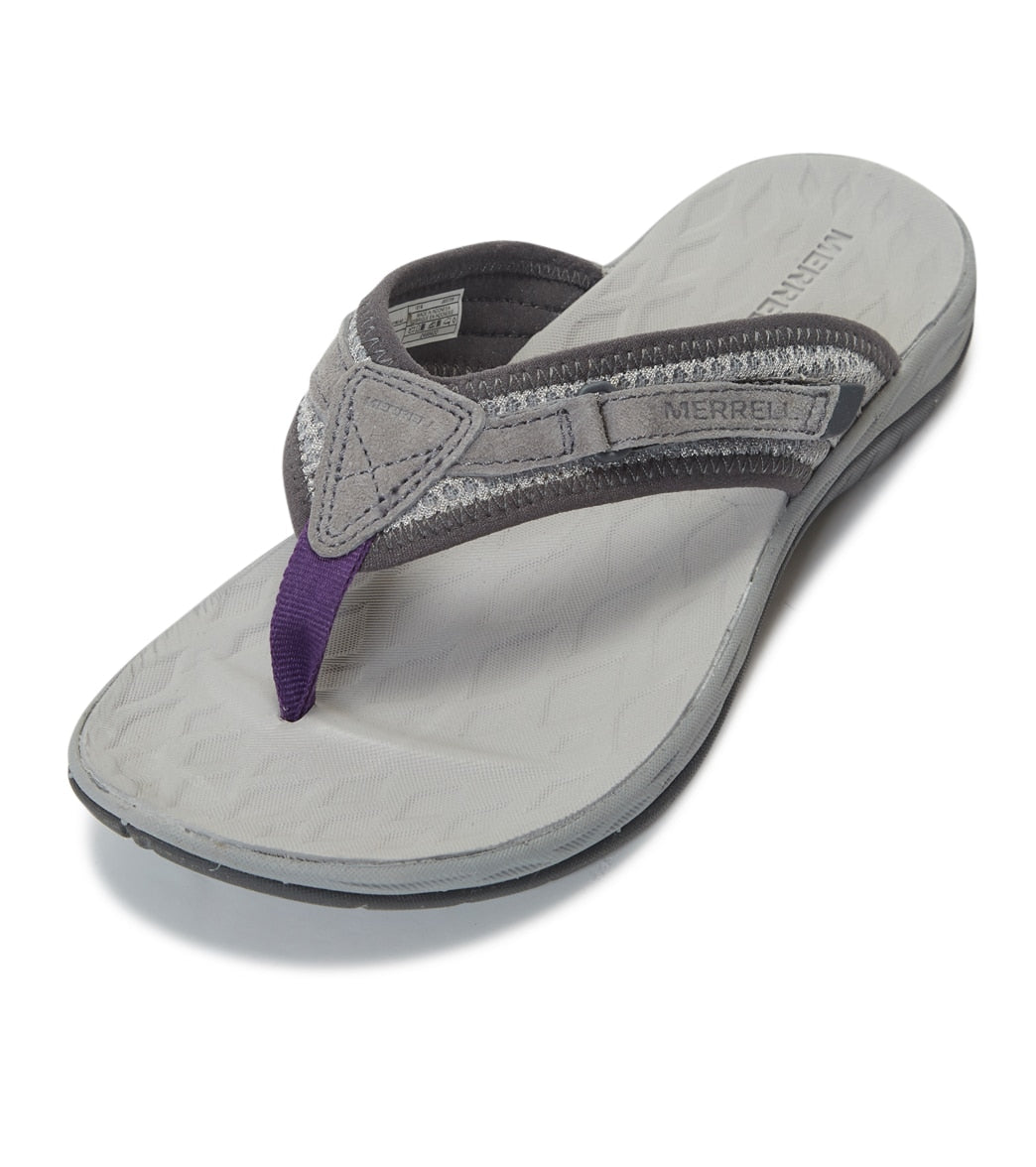 Merrell Women's Siren 2 Flip Flop - Grey 7 - Swimoutlet.com