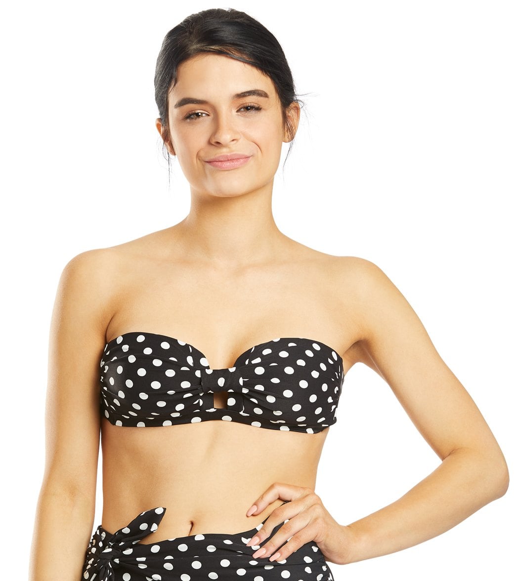 Kate Spade New York Lia Dot Bandeau Bikini Top at 