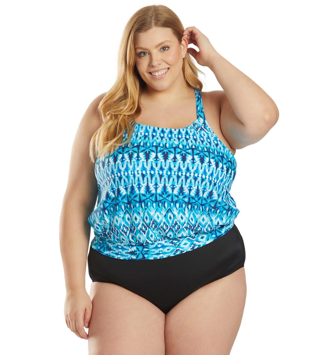 Yonique Women Plus Size Tankini with Shorts Two Piece Bathing Suits  Athletic Swimsuits Tummy Control Swimwear, Black, 12 Plus : :  Clothing, Shoes & Accessories