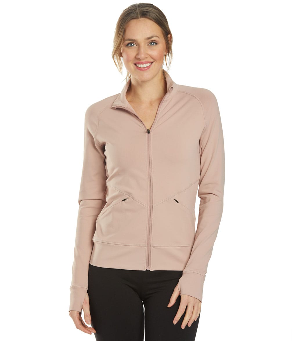Lole Women's Essential Up Cardigan Jacket - Sweet Mauve Small Size Small - Swimoutlet.com