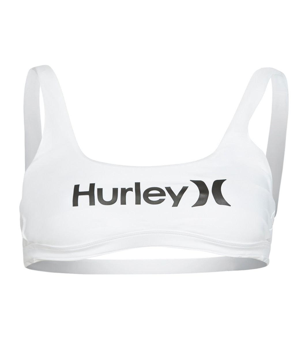 Hurley Women's Quick Dry One And Only Reversible Surf Top - White Medium - Swimoutlet.com